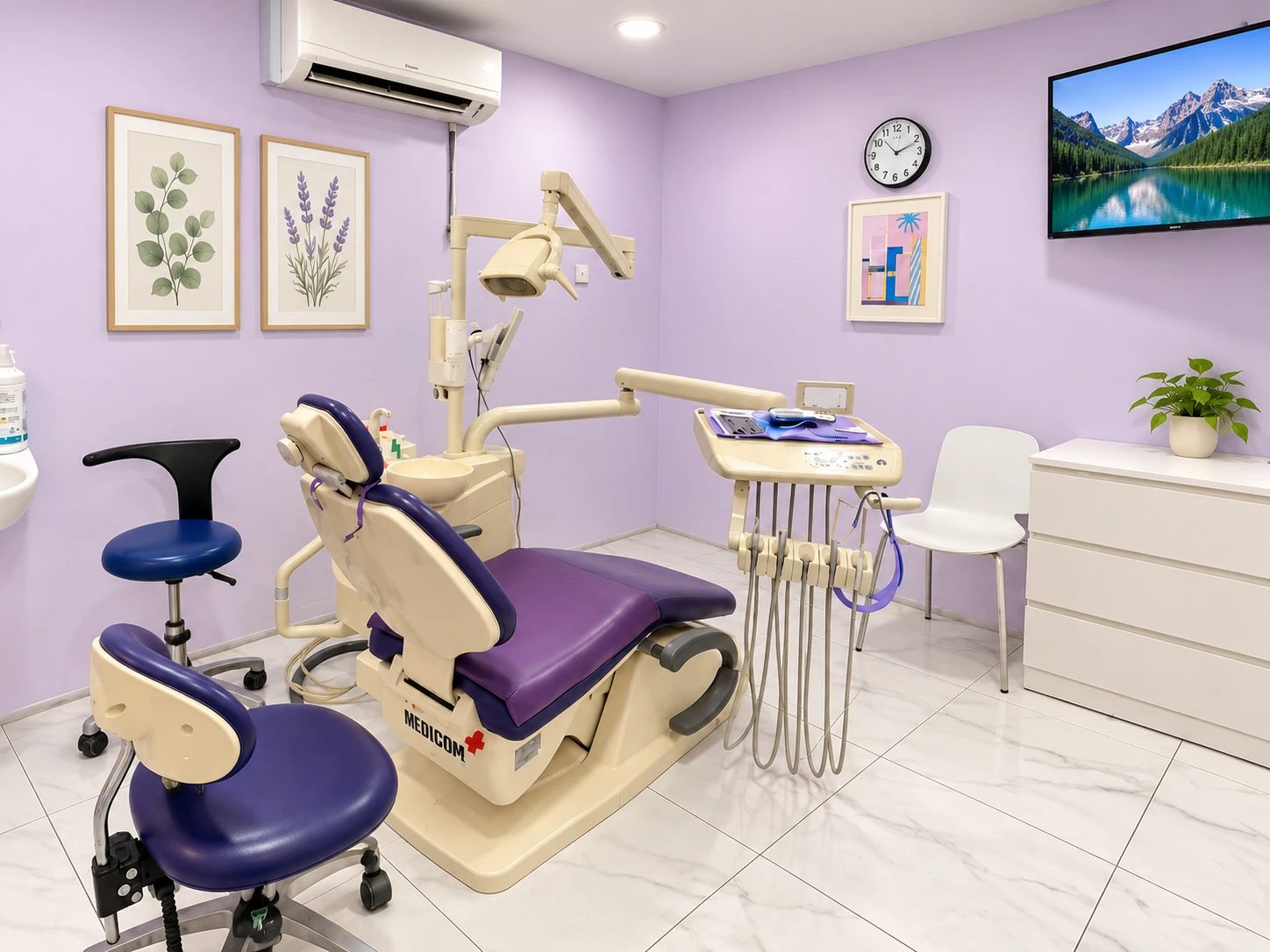Dental treatment room with dental chair at Dental Suite Setiawangsa